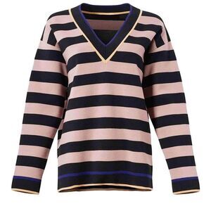 Diane Von Furstenberg Oversized Striped Sweater, Size L